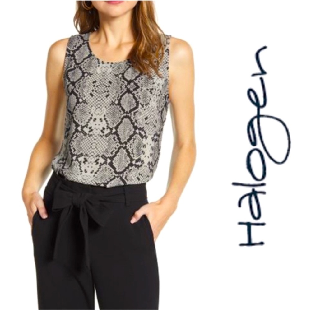 Halogen Snake Skin Blouse